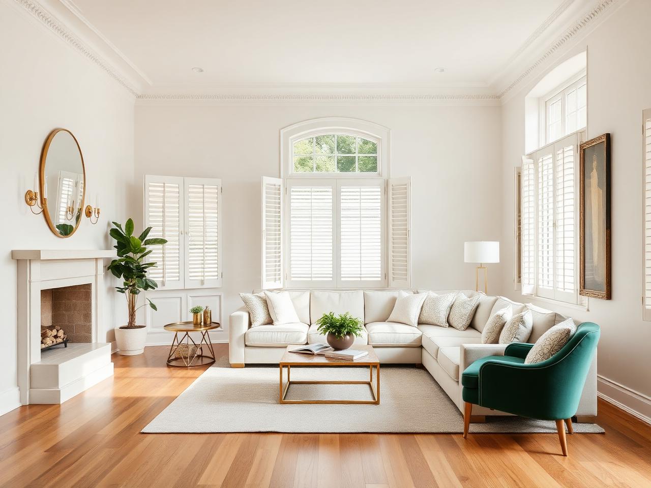 Sunlit living room in an E2Z Management rental home